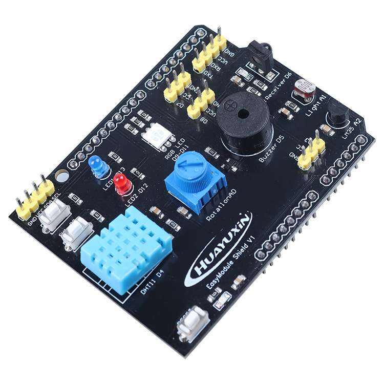 9合一多功能扩展板 DHT11温湿度 LM35温度 蜂鸣器兼容Arduino UNO
