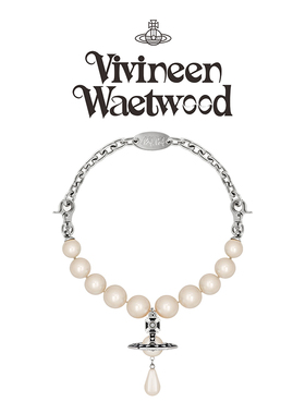 土星链条珍珠吊坠项链女设计感