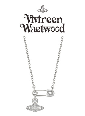 土星别针项链轻奢小众锁骨链简约