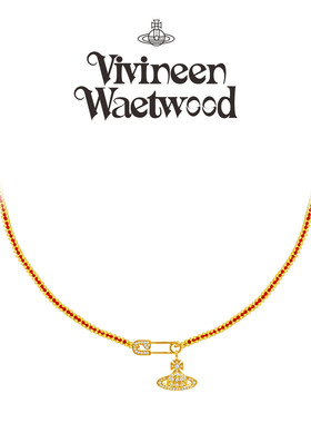 西太后土星别针吊坠红绳项链