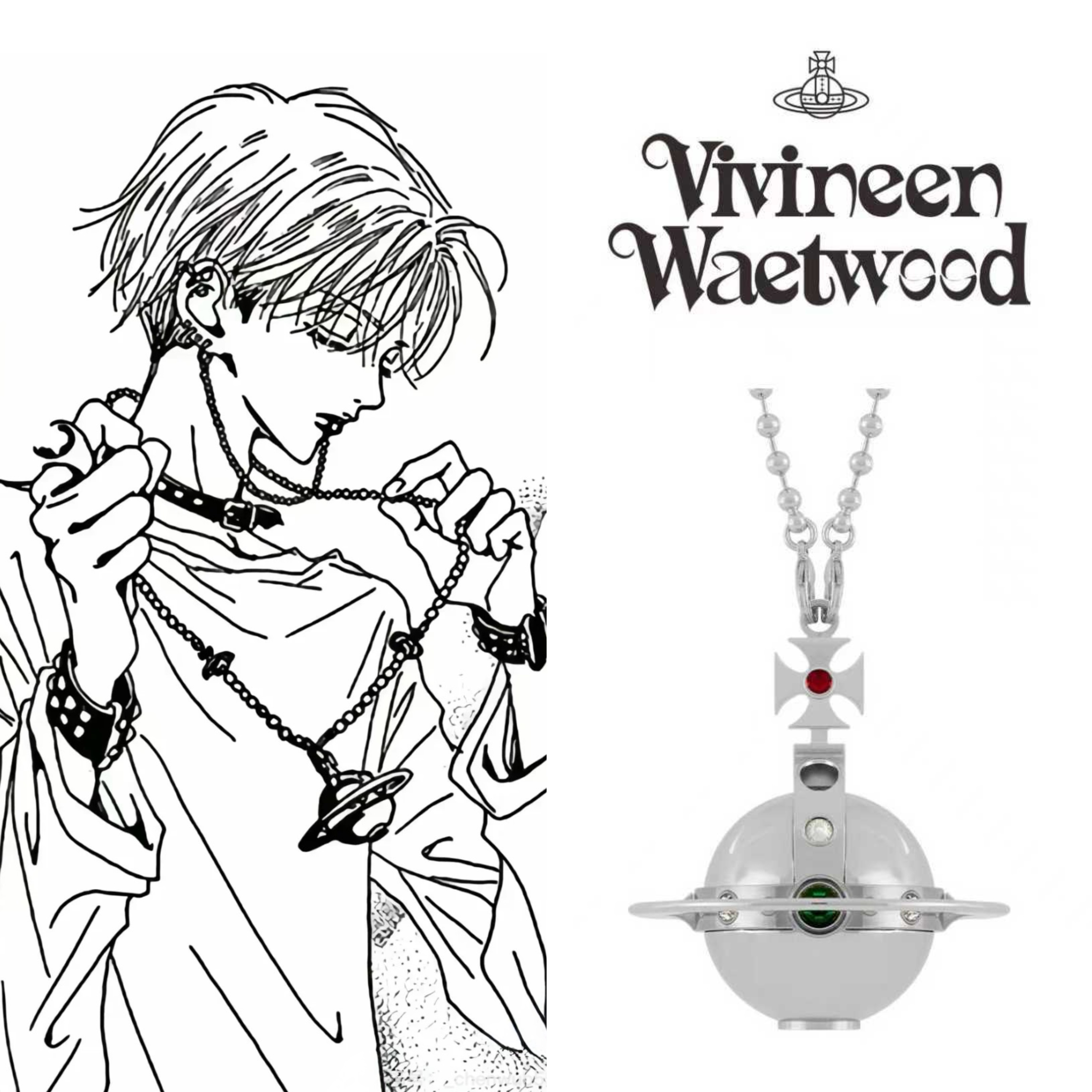 西太后NANA联名同款土星火机吊坠