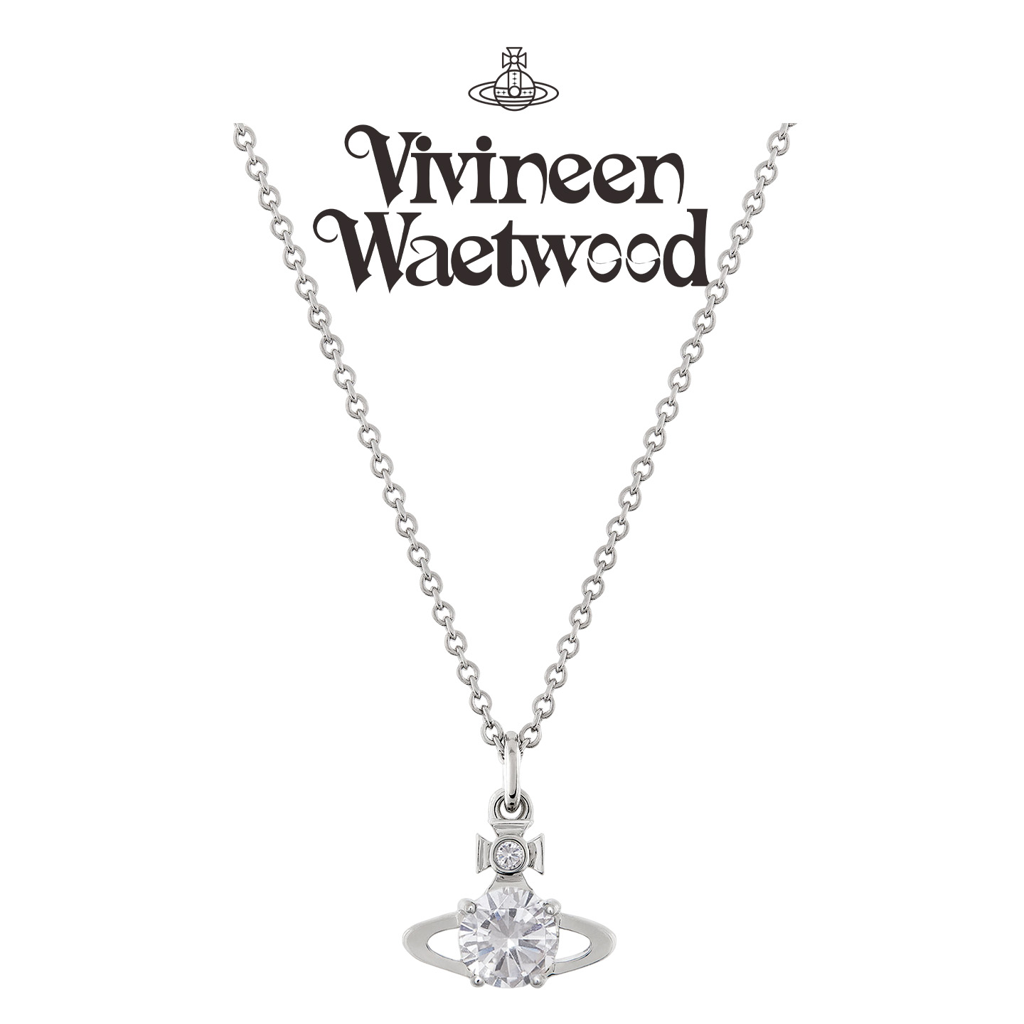 土星项链彩钻高级感锁骨链