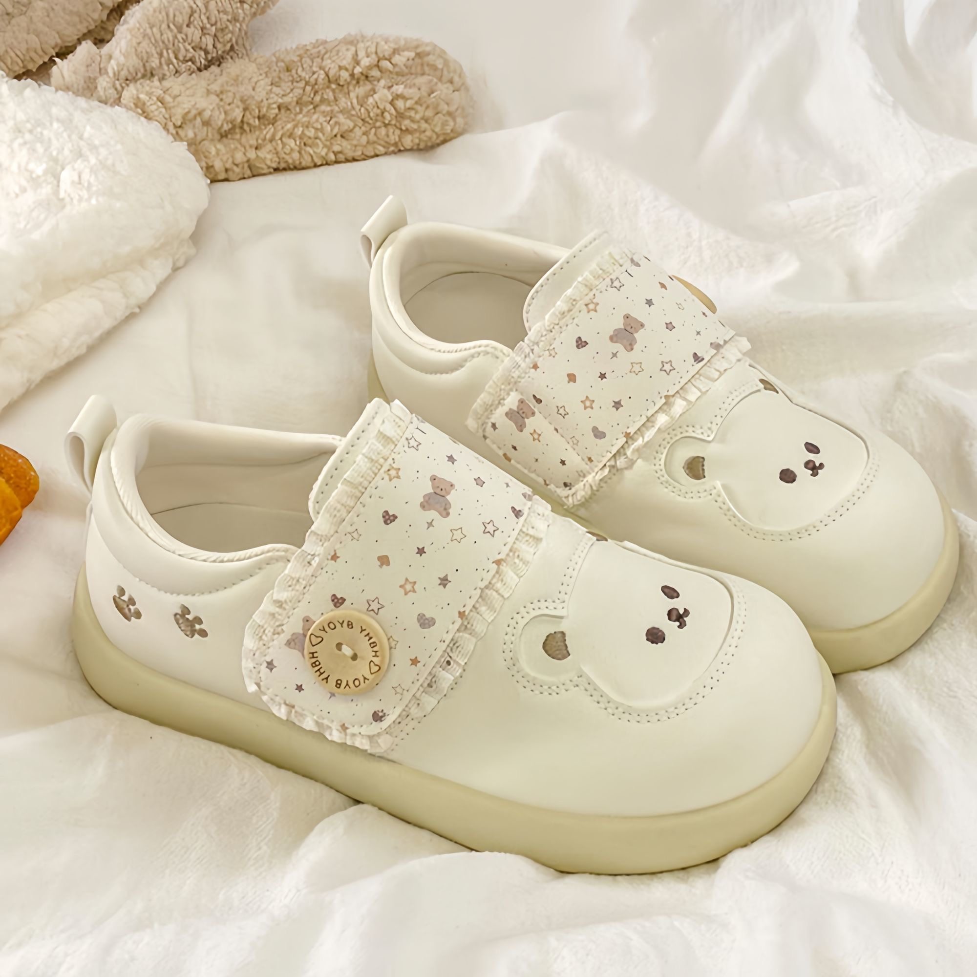 校园厚底勃肯鞋子女款2026春季新款爆款学生百搭休闲鞋魔术贴单鞋