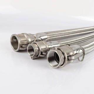 304不锈钢波纹管防爆挠性DN20-600穿线软管NPT接头金属软管螺纹