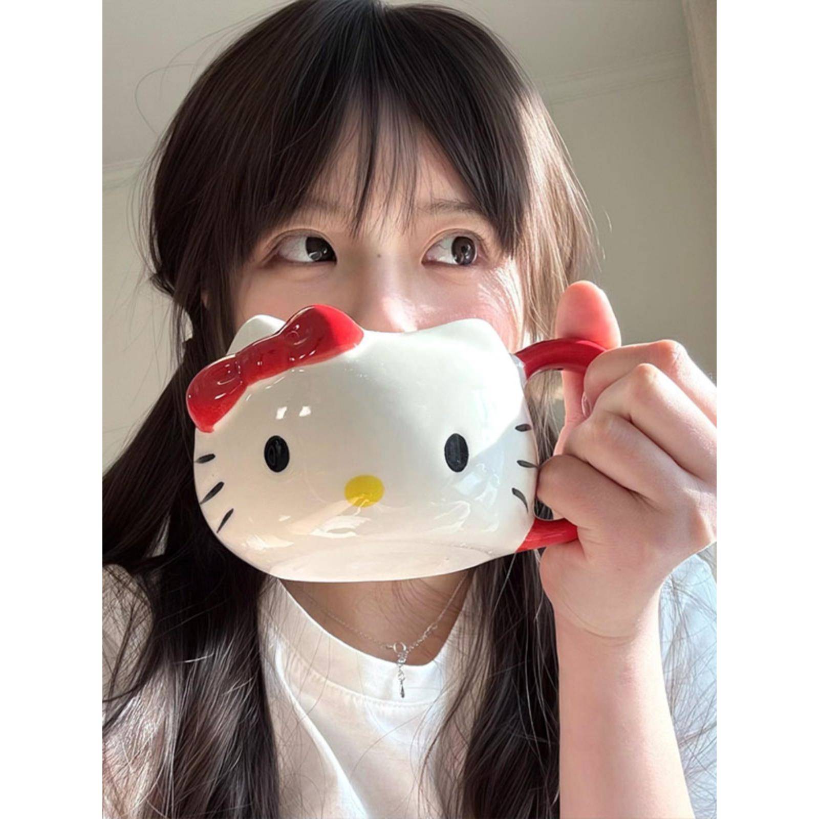 2025新款陶瓷马克杯女早餐杯办公杯生日礼物可爱带柄杯子高颜值