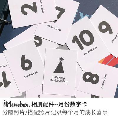 Memobox相册配件数字卡