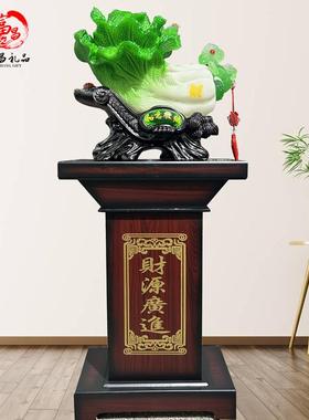 百财落地玉白菜摆件客厅装饰工艺办公室公司饭店店铺乔迁开业礼品