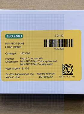 原装伯乐bio-rad玻璃板1653311玻璃板1653308制胶板1.0mm