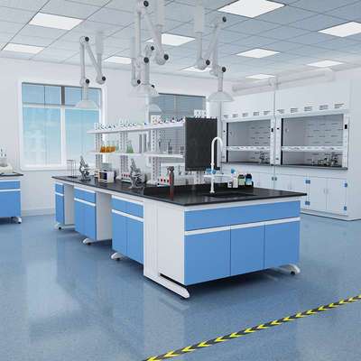 钢木试验台实验室操作台全钢边台化验室中央台学校化学实验桌直辖