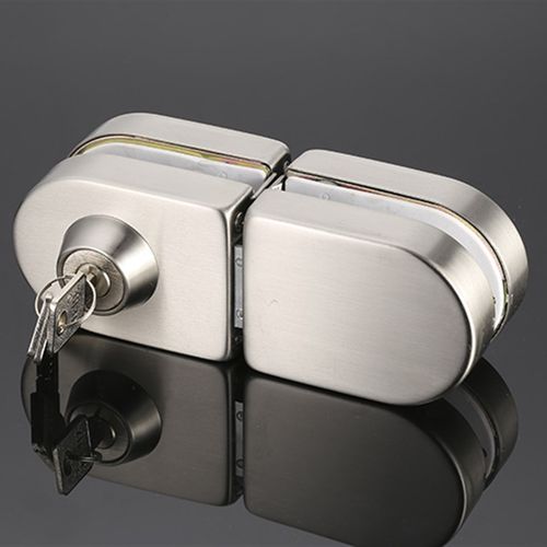 玻璃锁 双门锁 不锈钢中央锁 推拉移门锁 双门双开锁 无框门锁 包