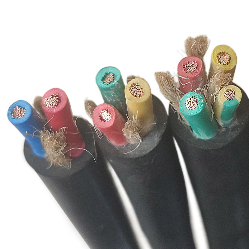 橡胶电缆线YZW软线2 3 4 5 6 7 8 10 16芯0.75 1 1.5 2.5平方电线