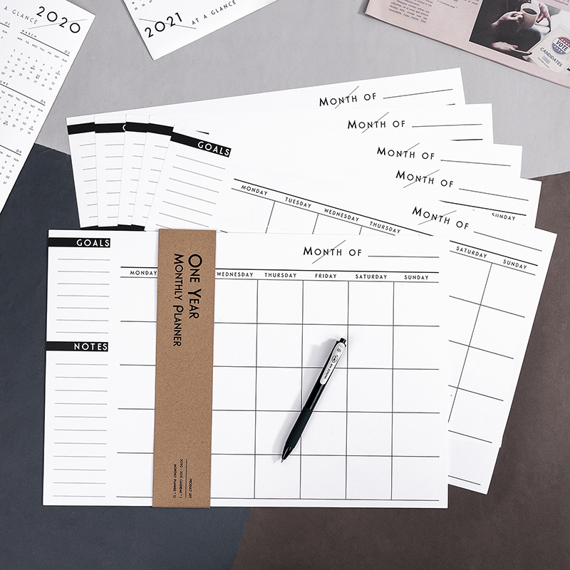 便签纸月计划清单待办事项本办公桌好物便签本备忘录每日待办事项