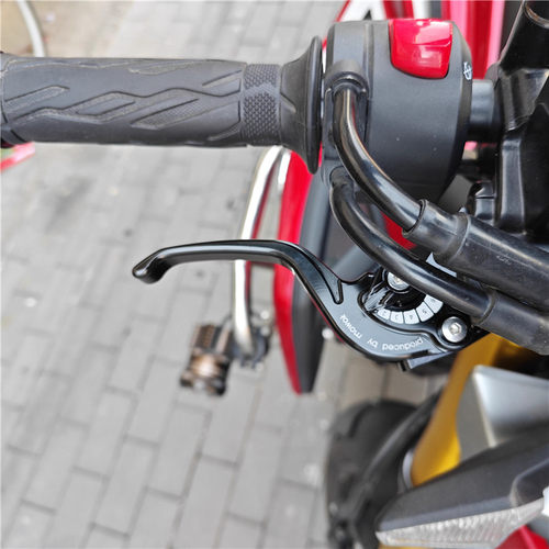 适用无极CU525 2023款改装铝合金短款两指竞技煞车牛角离合手把