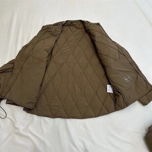 新款户外土黄色边巡逻羽绒棉衣绒裤衣拉链冬季防寒保暖棉裤套装