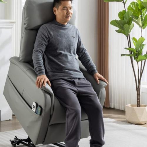 平推单人移动站布艺沙发按摩可老人电动加热遥控助躺椅子舒适孕妇