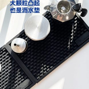 加厚耐高温硅胶咖啡吧台垫方形耐热防烫防滑沥水垫桌垫餐边柜隔热