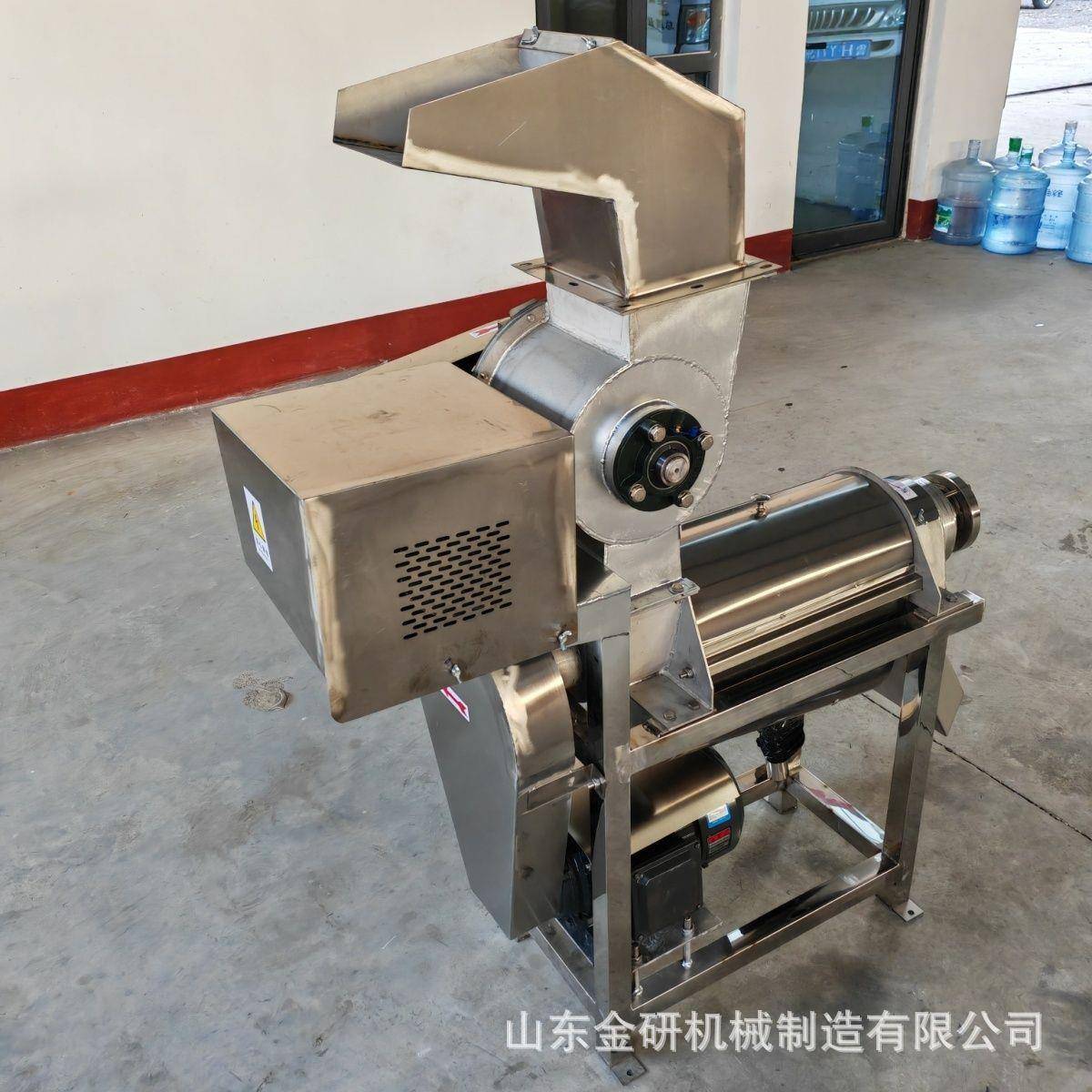 1吨全自动螺旋榨汁机不锈钢压汁机柠檬橙子破碎榨汁一体机