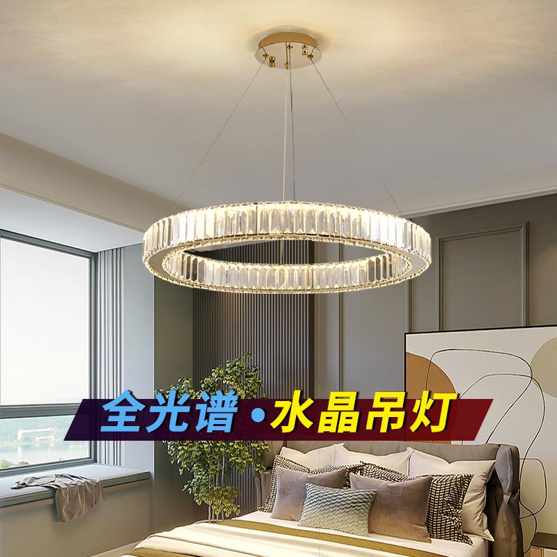 客厅水晶吊灯意式轻奢高档大气复式别墅餐厅卧室现代简约中山灯具