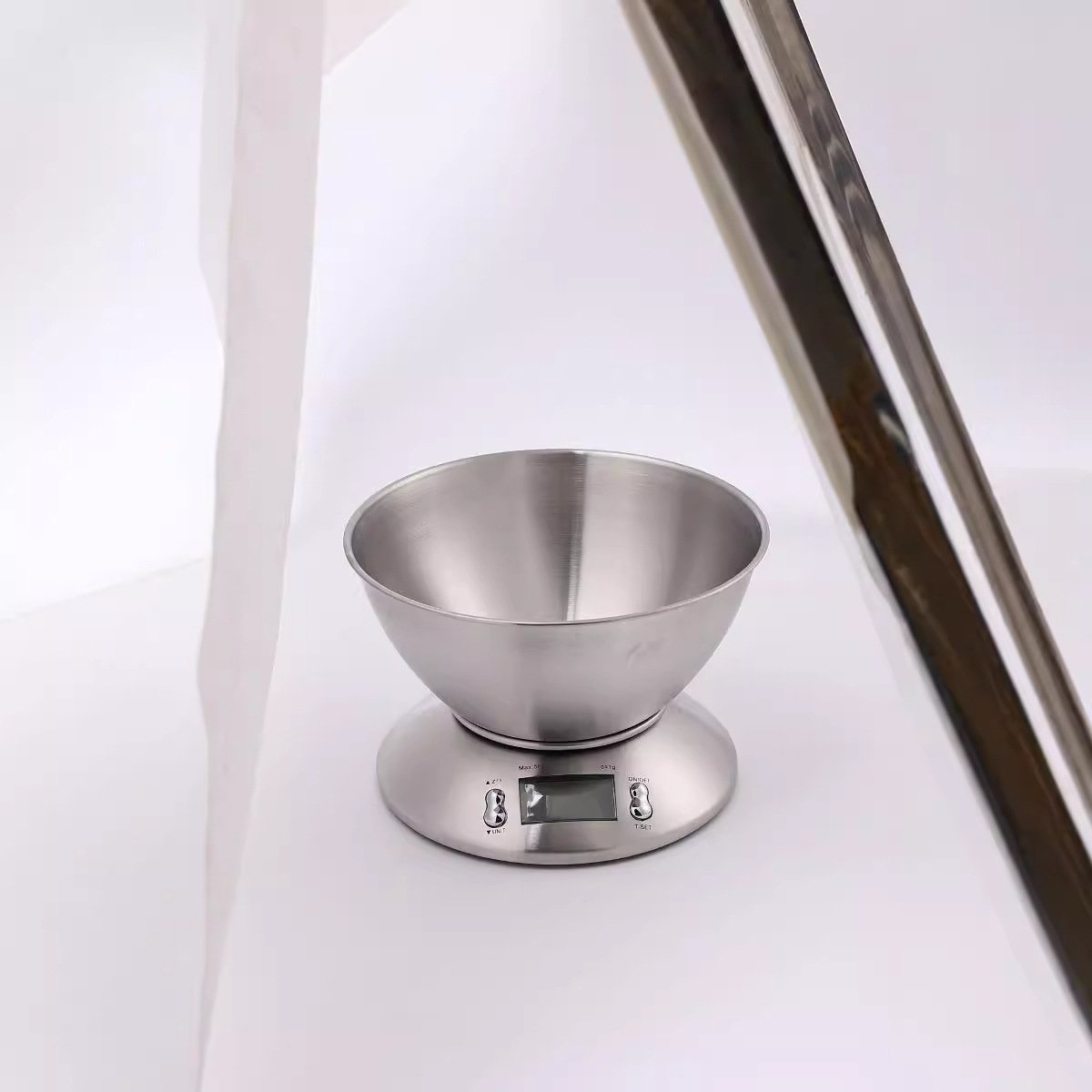 精准家用不锈钢电子食品商用5kg配料不锈钢碗盘烘焙厨房电子称