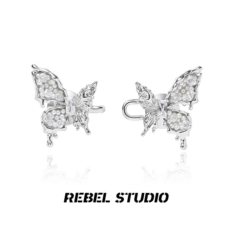 半边珍珠蝴蝶腰扣收腰神器裤腰收紧牛仔裤子大小调整扣腰围收缩扣