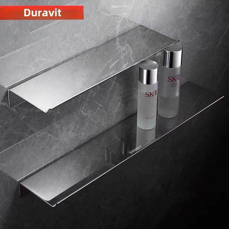 杜拉维特银色浴室置物架化妆台304不锈钢隔板化妆室一字隔板加厚,家装主材,卫浴置物架,淘宝优惠券,粉丝福利购,淘宝优惠卷