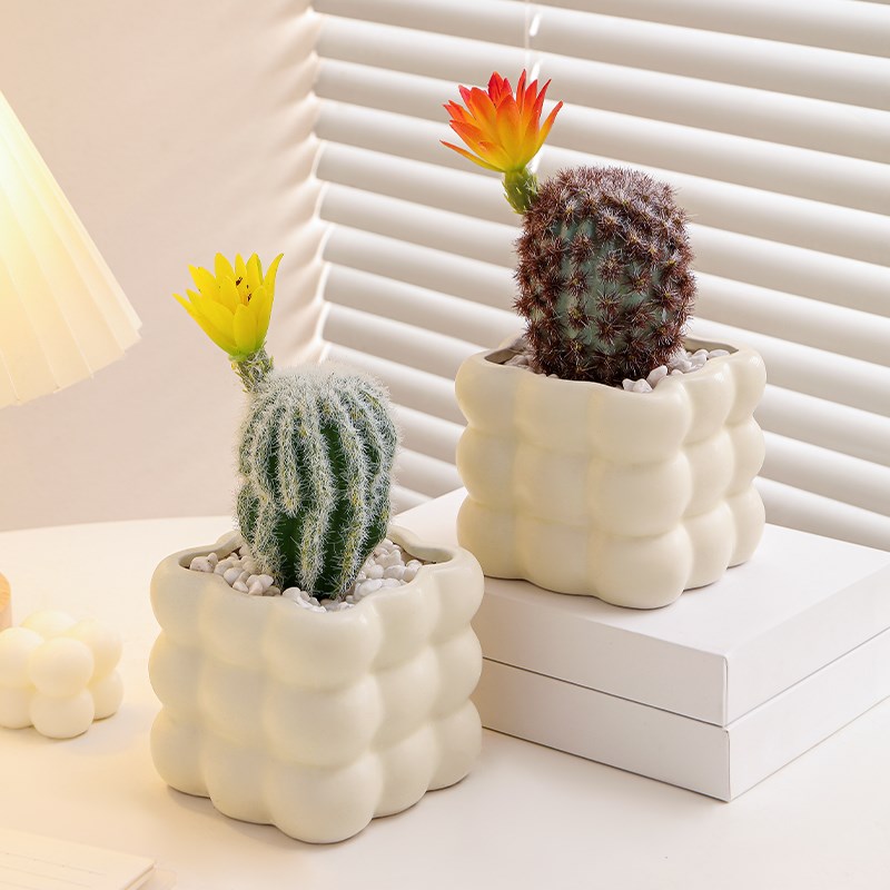 仿真多肉小摆件客厅餐桌电视柜装饰盆栽绿植工位仿生植物假花盆景