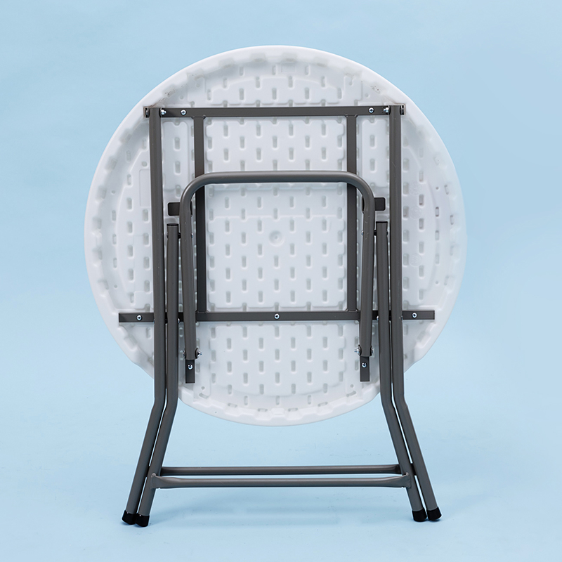 尚易沃格 简约折叠餐桌 小圆桌 圆形折叠小餐桌 简易小饭桌子