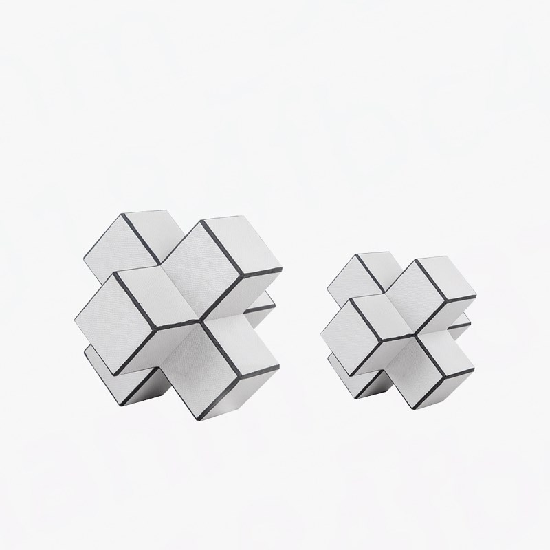 现代极简客厅茶几家居几何摆件电视柜书房简约软装饰品样板间陈设