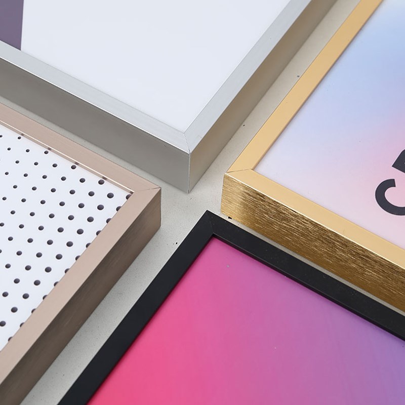 加厚铝合金相框金属画框挂墙广告框架6080海报框定制A4框摆台