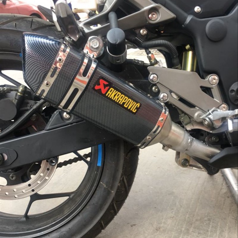 摩托车改装跑车音排气管小六角黄龙600春风忍者摩匹排气通用