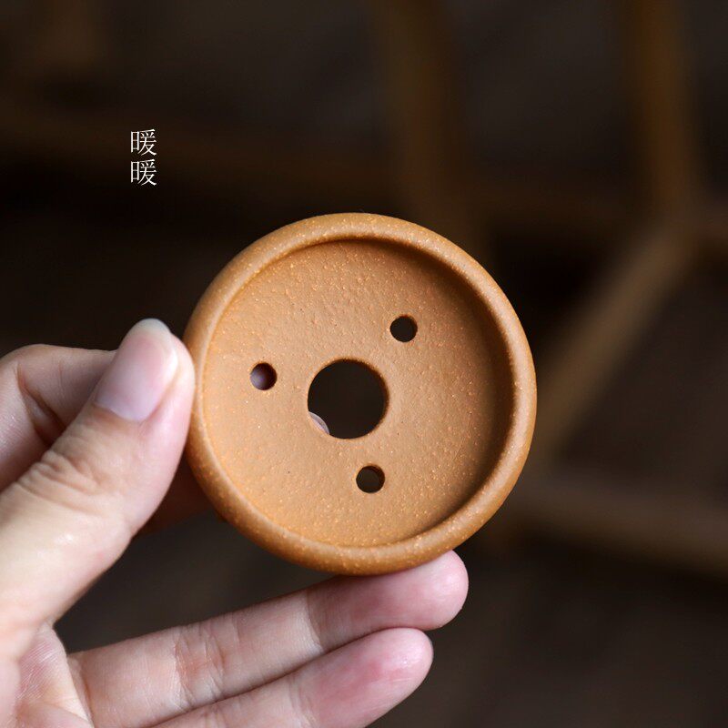 拇指盆/外八三足浅盆原矿降坡泥 很小 半手工精品刻绘