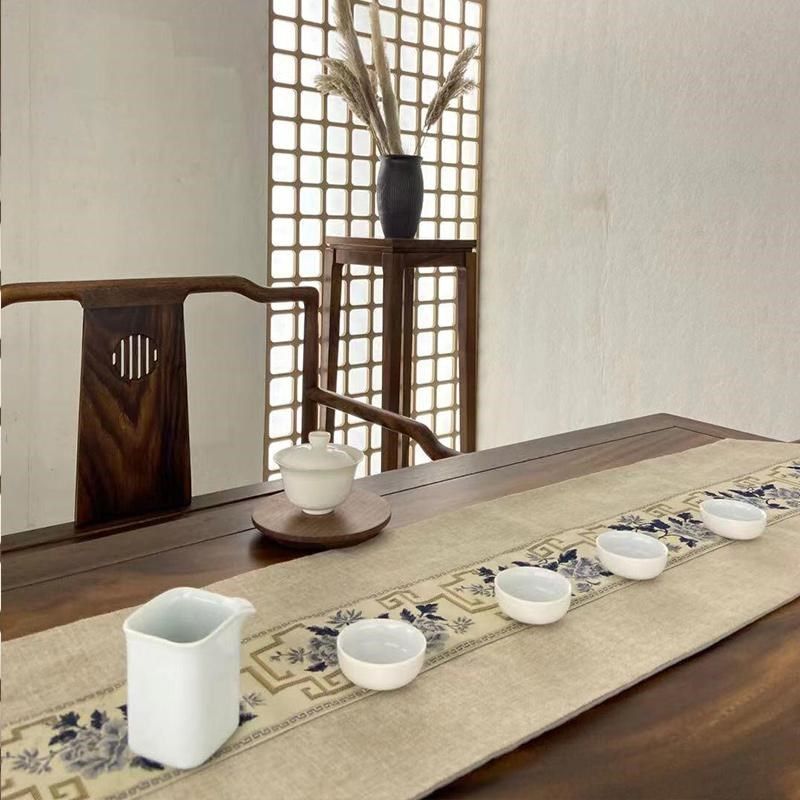 新中式黑胡桃木茶台2025新款高端客厅家用实木茶桌椅组合一桌五椅