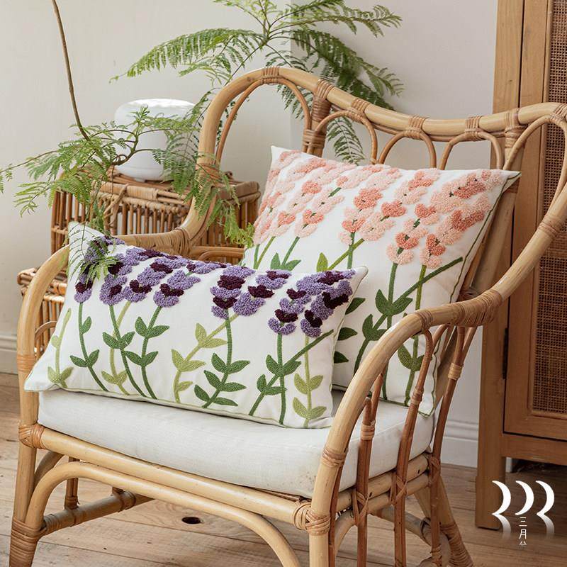 美式ins田园小花沙发靠垫棉麻样板间装饰客厅沙发复古小清新靠包,居家布艺,靠垫/抱枕,淘宝优惠券,粉丝福利购,淘宝优惠卷