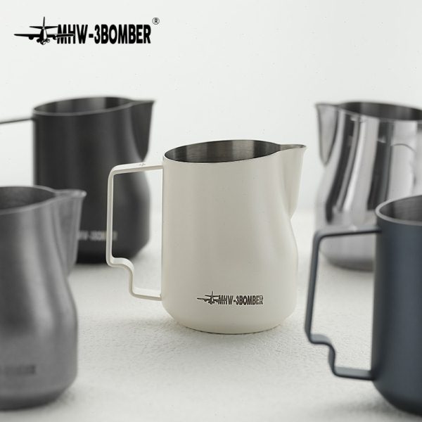 MHW-3BOMBER轰炸机不锈钢拉花杯 涡轮打奶缸鹰嘴打奶泡杯450ml