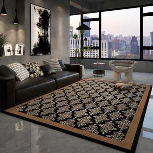 地毯客厅2024新款轻奢高级感家用地垫大面积全铺卧室床边毯可擦洗