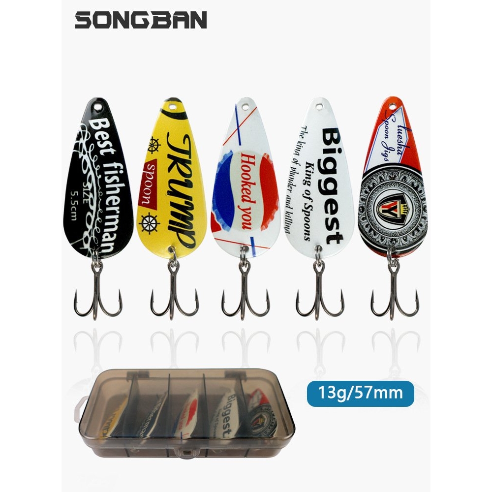 路亚亮片金属亮片路亚假饵仿生饵单曲面勺型亮片翘嘴鲈鱼饵