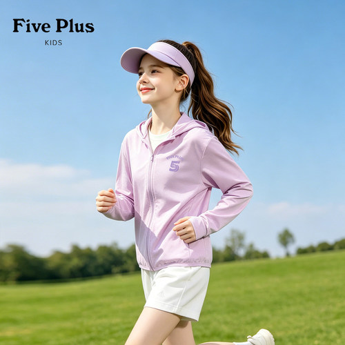 Five Plus女童防晒服夏季薄款童装2026新款女孩皮肤衣儿童防晒衣