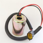 大宇斗山挖掘机DH60 7旋转回转先导安全锁电磁阀线圈