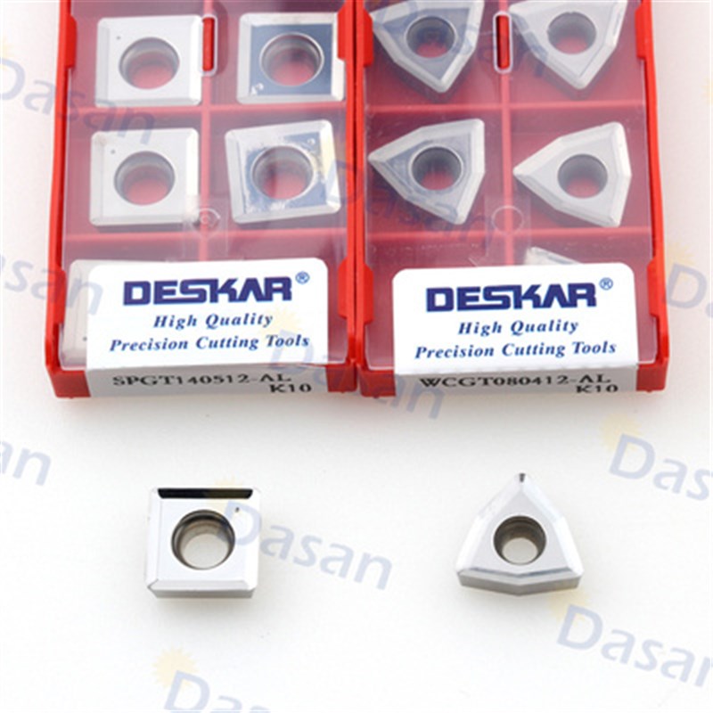 戴斯卡U钻刀片快速暴力钻铝用数控刀粒WCGT SPGT060204-AL K10