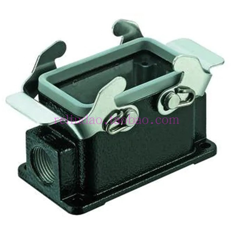 HARTING连接器19370101270黑高底座HAN-10M-asg2-QB-M20浩亭原装