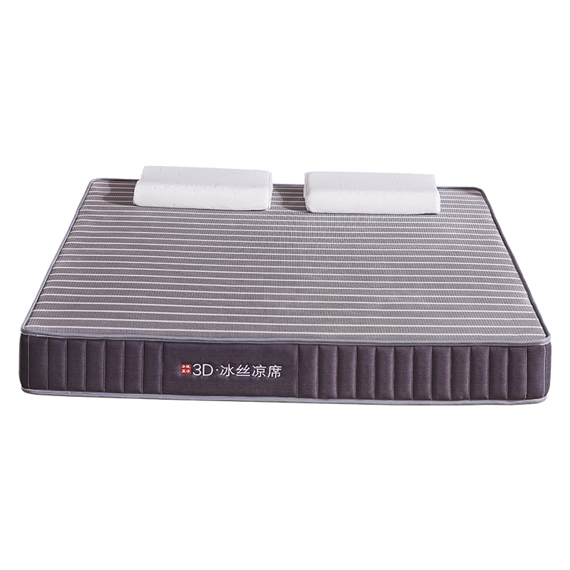 床垫单双人床带弹簧1.8米3D冰丝凉席冬夏两用1.5m1.2透气榻榻米垫