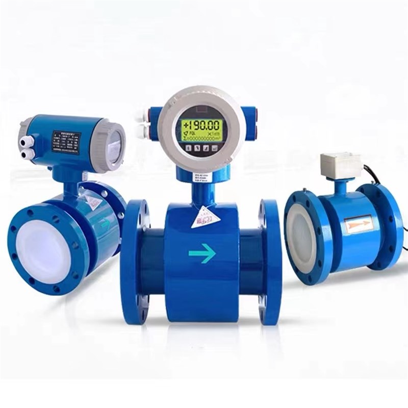 电磁流量计污水液体酸碱电子数显管道式高精度传感器智能防腐一体