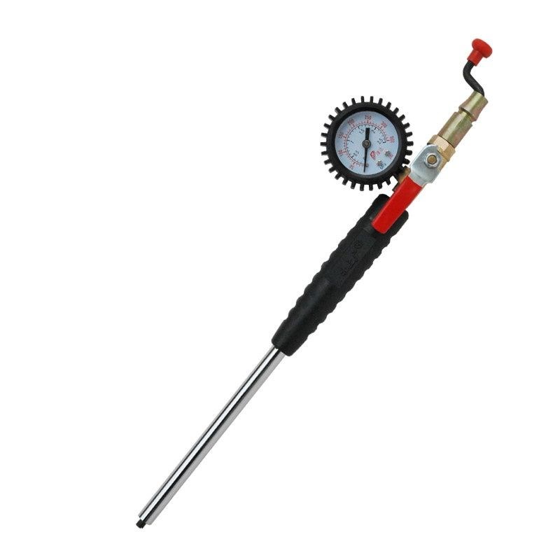 大车轮胎手摇充气杆带胎压表压力表打气嘴带表快速充气杆带表充气