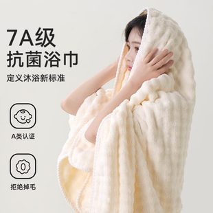 浴巾女加大加厚比全棉吸水速干不掉毛家用洗澡裹巾干发 2024新款
