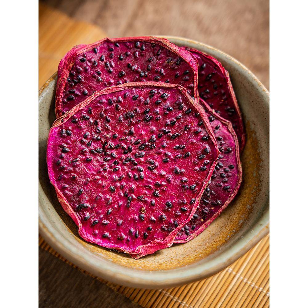 红心火龙果片500g烘干水果片纯手工切片烘焙即食小零食泡茶茶泡水