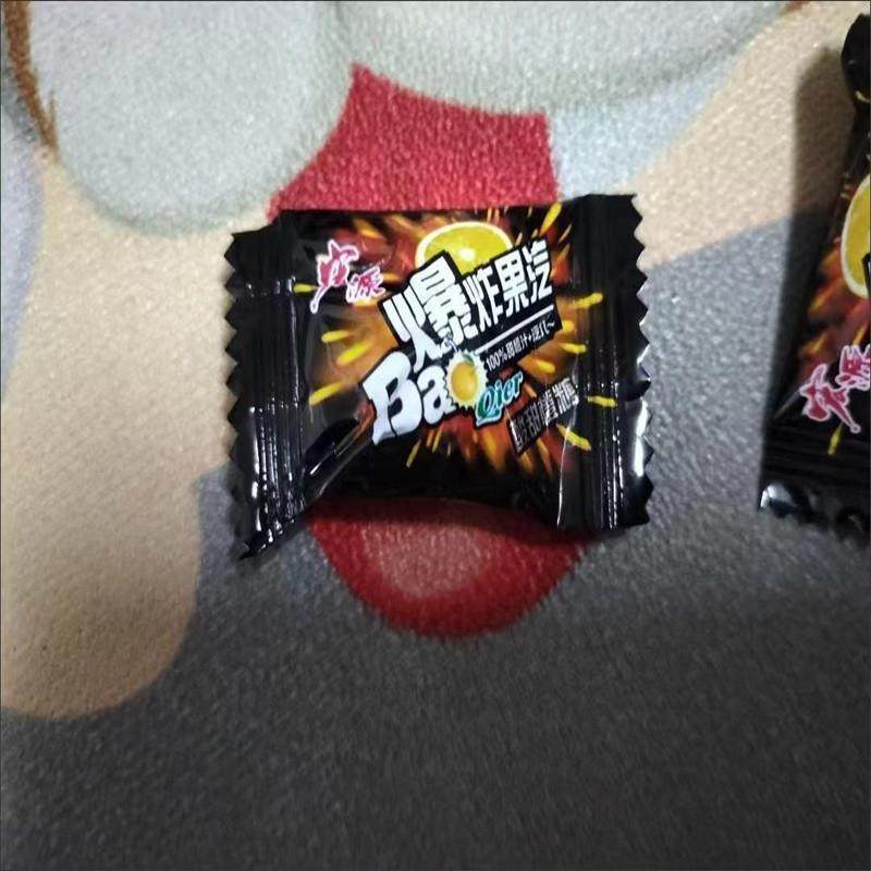 新货宏源爆炸果汽糖果水果糖爆果汽酸柠檬糖苹果糖80后童年怀