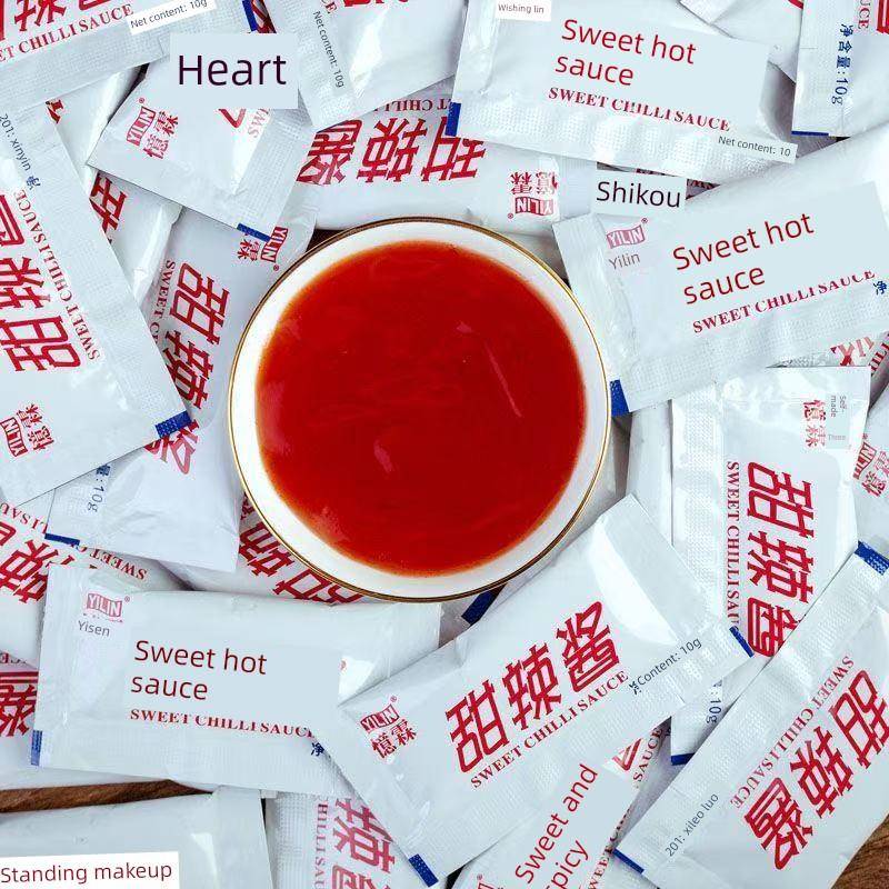 忆霖甜辣酱小包10g半箱/整箱家用手抓饼烧烤烤肉鸡排鸡块串包邮