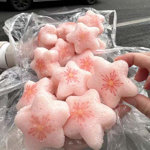 樱花糕武汉特产樱花米糕糯米糕草莓馅料发糕花形包子中式糕点心