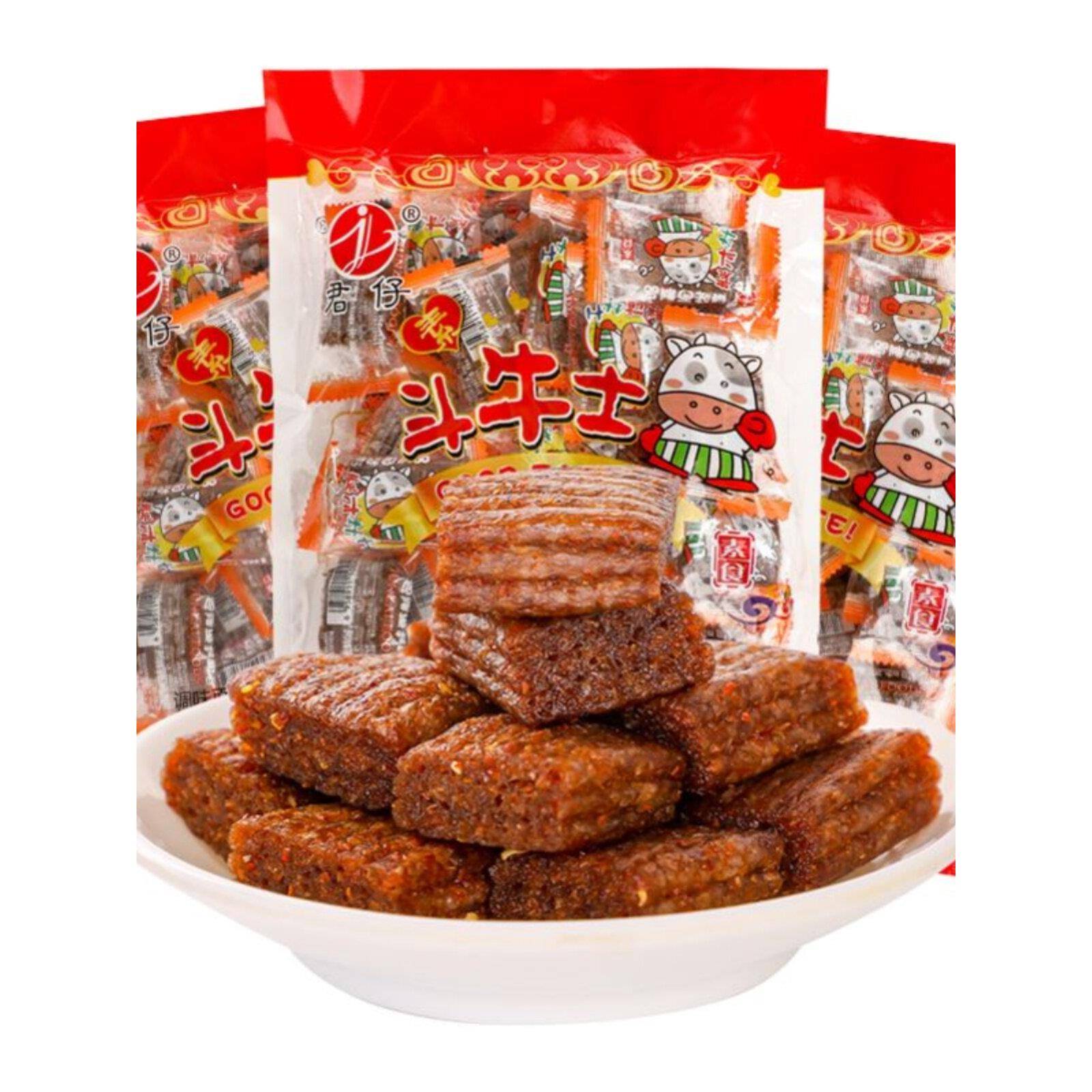 君仔斗牛士大刀肉辣条儿时怀旧湖南特产小吃麻辣素零食袋装包装