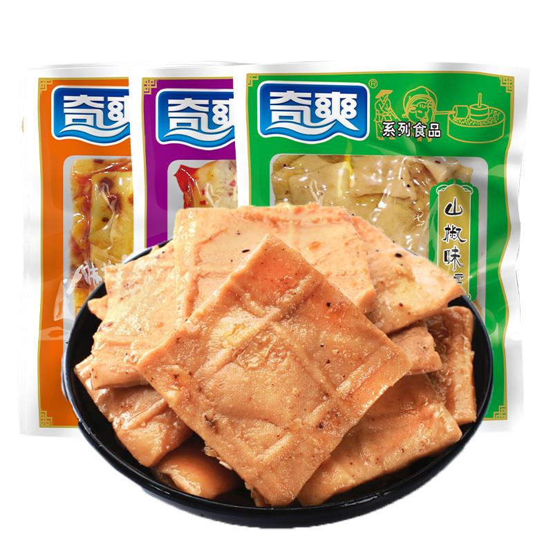 新日期奇爽方块豆腐干传统手工麻辣豆干重庆特产网